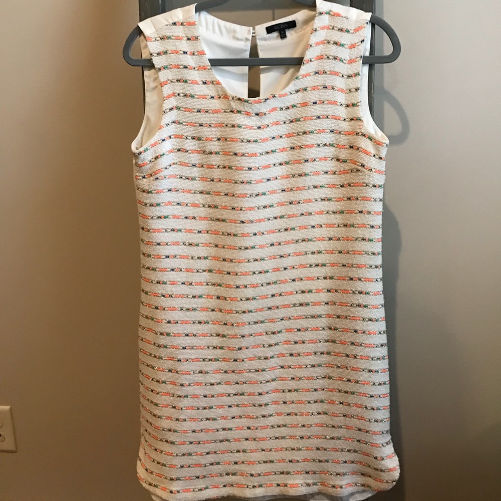 Francesca’s White Striped Dress